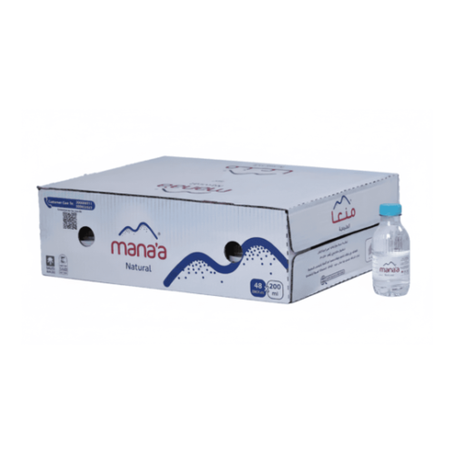 مياه منعا 200 مل 48 عبوة | Manaa Water Carton 200ml - 48 Bottles مياه منعا 200 مل 48 عبوة | Manaa Water Carton 200ml - 48 Bottles