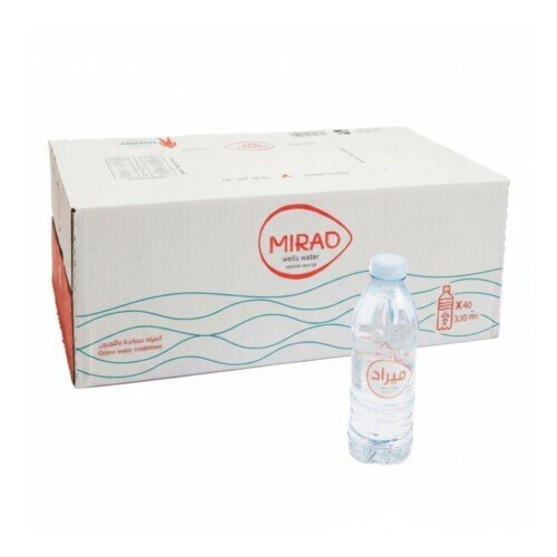 مياه ميراد 330 مل 40 حبة | Mirad Water Carton 330ml - 40 Bottles مياه ميراد 330 مل 40 حبة | Mirad Water Carton 330ml - 40 Bottles