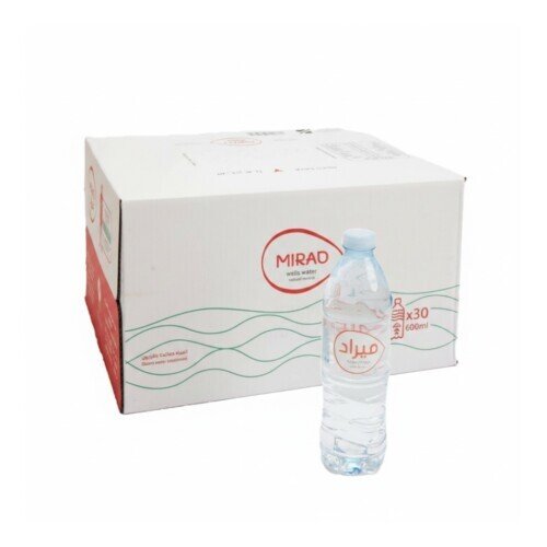 مياه ميراد 600 مل 30 حبة | Mirad Water 600ml 30 Bottles مياه ميراد 600 مل 30 حبة | Mirad Water 600ml 30 Bottles