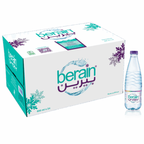 مياه بيرين 600 مل كرتون 24 عبوة | Berain Water 600ml - 24 Bottles Carton مياه بيرين 600 مل كرتون 24 عبوة | Berain Water 600ml - 24 Bottles Carton