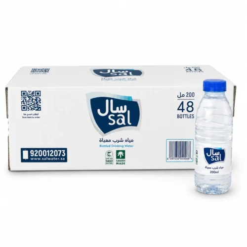 مياه سال 200 مل كرتون 48 عبوة | Sal Water 200ml - 48 Bottles Carton مياه سال 200 مل كرتون 48 عبوة | Sal Water 200ml - 48 Bottles Carton