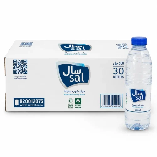 مياه سال 600 مل كرتون 30 عبوة | Sal Water 600ml - 30 Bottles Carton مياه سال 600 مل كرتون 30 عبوة | Sal Water 600ml - 30 Bottles Carton