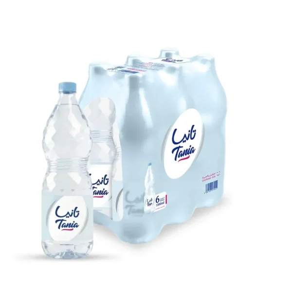 مياه تانيا 1500 مل شدة 6 عبوات | Tania Water 1500ml - 6 Bottles Pack مياه تانيا 1500 مل شدة 6 عبوات | Tania Water 1500ml - 6 Bottles Pack